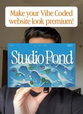 Make your vibe-coded website look premium, 165K views